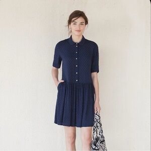 SEZANE Drop Waist Viscose Dress Sz 36